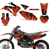 Yamaha TTR 125 2008-2016 Dirt Bike Motocross Graphic Decal Kit - Flames