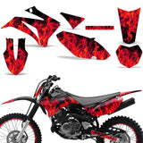 Yamaha TTR 125 2008-2016 Dirt Bike Motocross Graphic Decal Kit - Flames