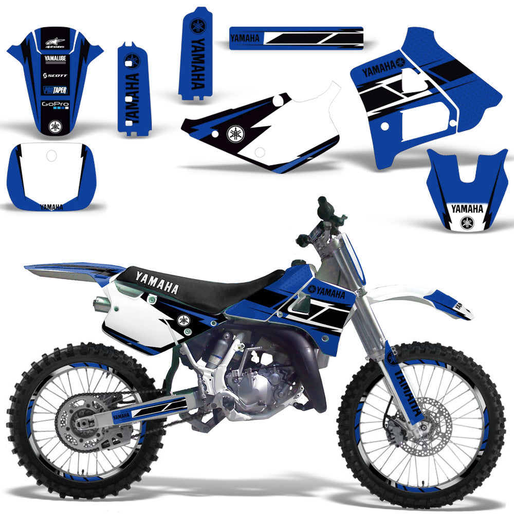 2 Vintage Yamaha Decals – YZ IT DT RT RD YZF Motocross AHRMA – Fits 125 250 360 400