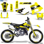 Yamaha YZ125 YZ250 2 Stroke 1996-2001 Dirt Bike Motocross Graphic Decal Kit - Hurricane