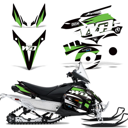Yamaha Phazer RTX GT 2007-2016 Sled Snowmobile Wrap Graphic Kit - WD