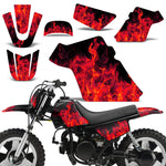 Yamaha PW50 1990-2009 Dirt Bike Motocross Graphic Decal Kit - Flames