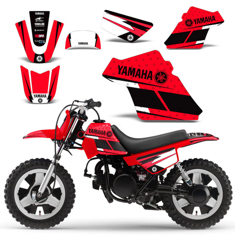 Yamaha  PW50 1990-2009 Dirt Bike Motocross Graphic Decal Kit - Hurricane