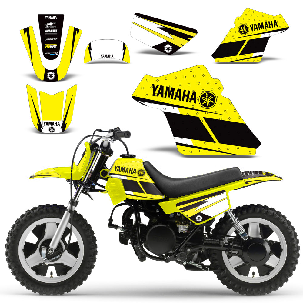 Yamaha PW50 1990-2009 Dirt Bike Motocross Graphic Decal Kit - Hurrican ...