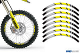 Yamaha PW50 1990-2022 PW80 1996-2006 Dirt Bike Motocross Graphic Decal Kit - Hurricane