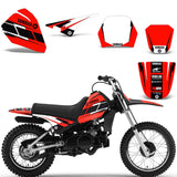 Yamaha PW50 1990-2022 PW80 1996-2006 Dirt Bike Motocross Graphic Decal Kit - Hurricane