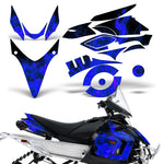 Yamaha Phazer RTX GT 2007-2016 Sled Snowmobile Wrap Graphic Kit - Flames