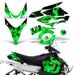 Yamaha Phazer RTX GT 2007-2016 Sled Snowmobile Wrap Graphic Kit - Flames
