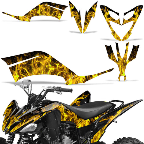 Yamaha Raptor 250 2008-2014 ATV Graphic Kit - Flames