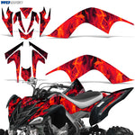 Yamaha Raptor 700 2006-2012 ATV Graphic Kit - Flames
