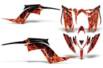 Yamaha Raptor 700R 2013-2022 ATV Graphic Kit - Flames