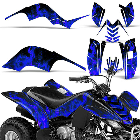 Yamaha Raptor 80 2002-2008 ATV Graphic Kit - Flames