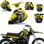 Yamaha PW50 1990-2022 PW80 1996-2006 Dirt Bike Motocross Graphic Decal Kit - Reaper V2