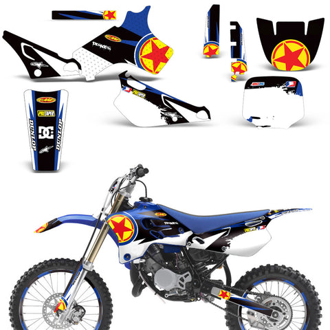 Yamaha YZ80 1993-2001 Dirt Bike Motocross Graphic Decal Kit - Red Stars