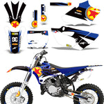 Yamaha YZ85 2015-2017 Dirt Bike Motocross Graphic Decal Kit - Red Stars