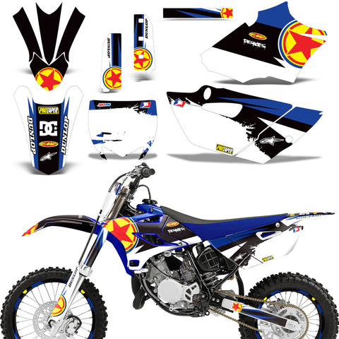 Yamaha YZ85 2015-2017 Dirt Bike Motocross Graphic Decal Kit - Red Stars