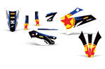 Yamaha TTR 110 2011-2016 Dirt Bike Motocross Graphic Decal Kit - Red Stars