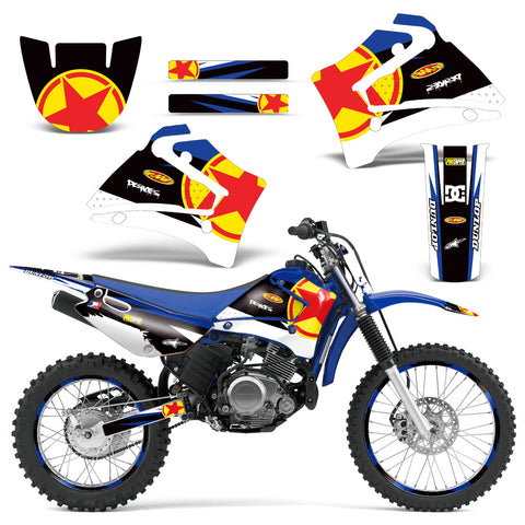 Yamaha TTR 125 2000-2007 Dirt Bike Motocross Graphic Decal Kit - Red Stars