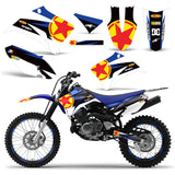 Yamaha TTR 125 2008-2016 Dirt Bike Motocross Graphic Decal Kit - Red Stars