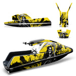 Yamaha Superjet Freestyle Jet Ski Graphic Wrap Kit (Square Nose) - Reaper V2