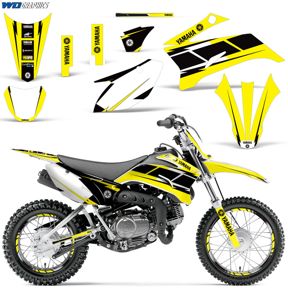 Yamaha TTR 110 2011-2016 Dirt Bike Motocross Graphic Decal Kit - Hurri ...
