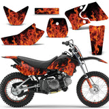 Yamaha TTR50 2006-2022 TTR90 2000-2007 Dirt Bike Motocross Graphic Decal Kit - Flames