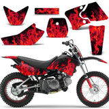 Yamaha TTR50 2006-2022 TTR90 2000-2007 Dirt Bike Motocross Graphic Decal Kit - Flames