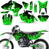 Yamaha YZ250F/450F 4 Stroke 2003-2005 Dirt Bike Motocross Graphic Decal Kit - Flames