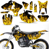 Yamaha YZ250F/450F 4 Stroke 2003-2005 Dirt Bike Motocross Graphic Decal Kit - Flames