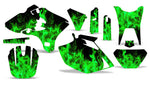 Yamaha YZ250F/450F 4 Stroke 2003-2005 Dirt Bike Motocross Graphic Decal Kit - Flames