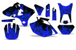 Yamaha YZ250F/450F 4 Stroke 2003-2005 Dirt Bike Motocross Graphic Decal Kit - Flames