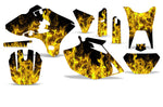 Yamaha YZ250F/450F 4 Stroke 2003-2005 Dirt Bike Motocross Graphic Decal Kit - Flames