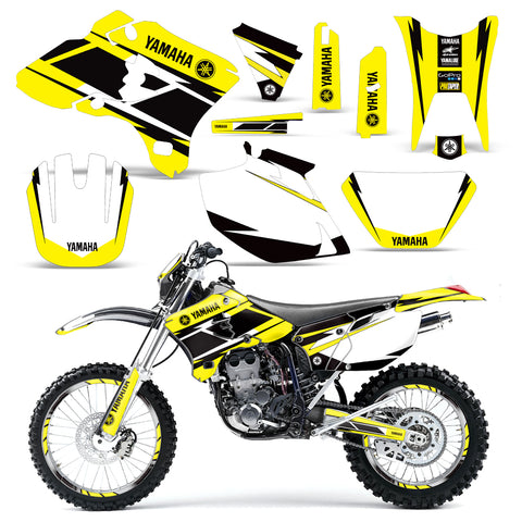 Yamaha YZ250F/450F 4 Stroke 2003-2005 Dirt Bike Motocross Graphic Decal Kit - Hurricane