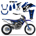 Yamaha WR250F 2007-2014 WR450F 2007-2011 Dirt Bike Motocross Graphic Decal Kit - Hurricane