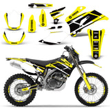 Yamaha WR250F 2007-2014 WR450F 2007-2011 Dirt Bike Motocross Graphic Decal Kit - Hurricane