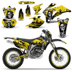 Yamaha WR250F 2007-2014 WR450F 2007-2011 Dirt Bike Motocross Graphic Decal Kit - Reaper V2