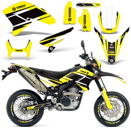 Yamaha WR250 R/X 2007-2020 Dirt Bike Motocross Graphic Decal Kit - Hurricane