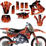 Yamaha WR 250Z 1991-1993 Dirt Bike Motocross Graphic Decal Kit - Flames