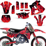Yamaha WR 250Z 1991-1993 Dirt Bike Motocross Graphic Decal Kit - Flames