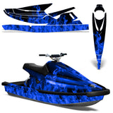 Yamaha Wave Blaster 1993-1996 Jet Ski Graphic Wrap Kit - Flames