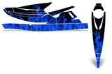 Yamaha Wave Blaster 1993-1996 Jet Ski Graphic Wrap Kit - Flames