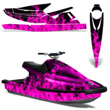 Yamaha Wave Blaster 1993-1996 Jet Ski Graphic Wrap Kit - Flames