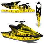 Yamaha Wave Blaster 1993-1996 Jet Ski Graphic Wrap Kit - Flames
