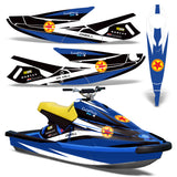 YamahaWave Blaster 1993-1996 Jet Ski Graphic Wrap Kit - Red Stars