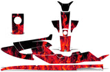 Yamaha Wave Raider 1994-1996 Jet Ski Graphic Wrap Kit - Flames