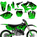 Yamaha YZ125 YZ250 2 Stroke 2002-2014 Dirt Bike Motocross Graphic Decal Kit - Flames