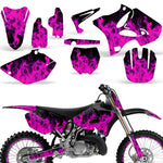 Yamaha YZ125 YZ250 2 Stroke 2002-2014 Dirt Bike Motocross Graphic Decal Kit - Flames