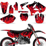 Yamaha YZ125 YZ250 2 Stroke 2002-2014 Dirt Bike Motocross Graphic Decal Kit - Flames