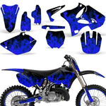 Yamaha YZ125 YZ250 2 Stroke 2002-2014 Dirt Bike Motocross Graphic Decal Kit - Flames