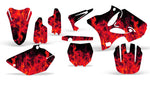 Yamaha YZ125 YZ250 2 Stroke 2002-2014 Dirt Bike Motocross Graphic Decal Kit - Flames